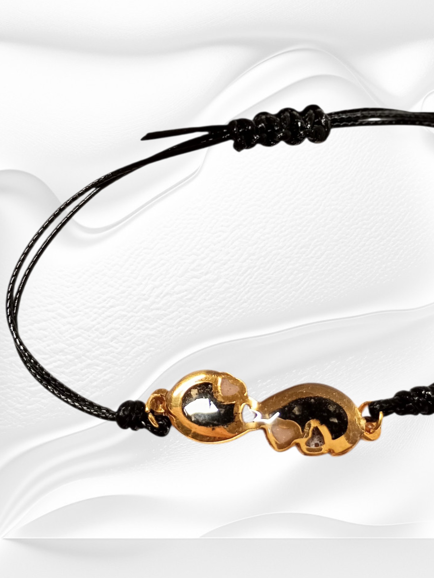 Náramok nerez infinity/šnúrka