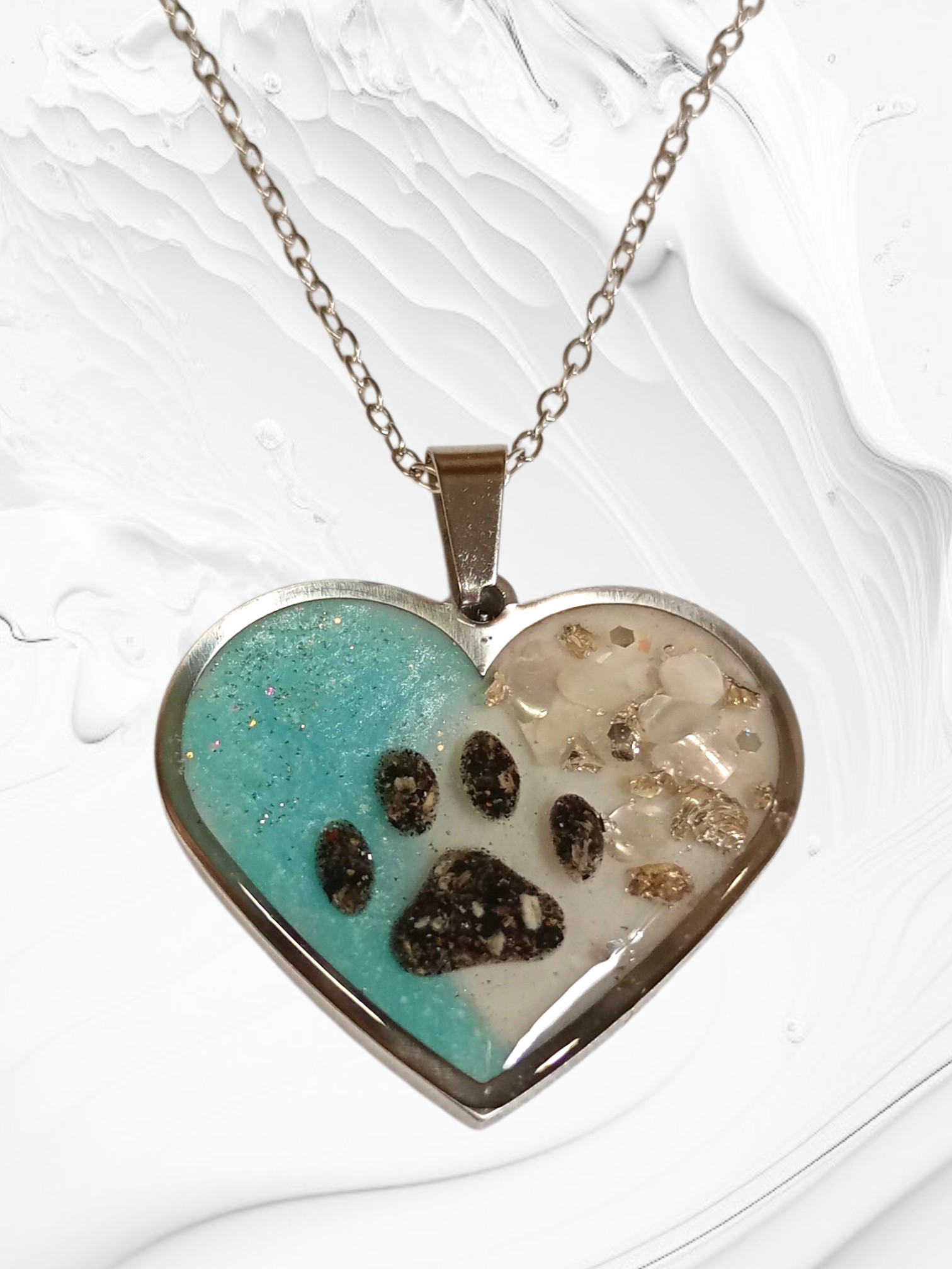 Prívesok srdce nerez 3cm